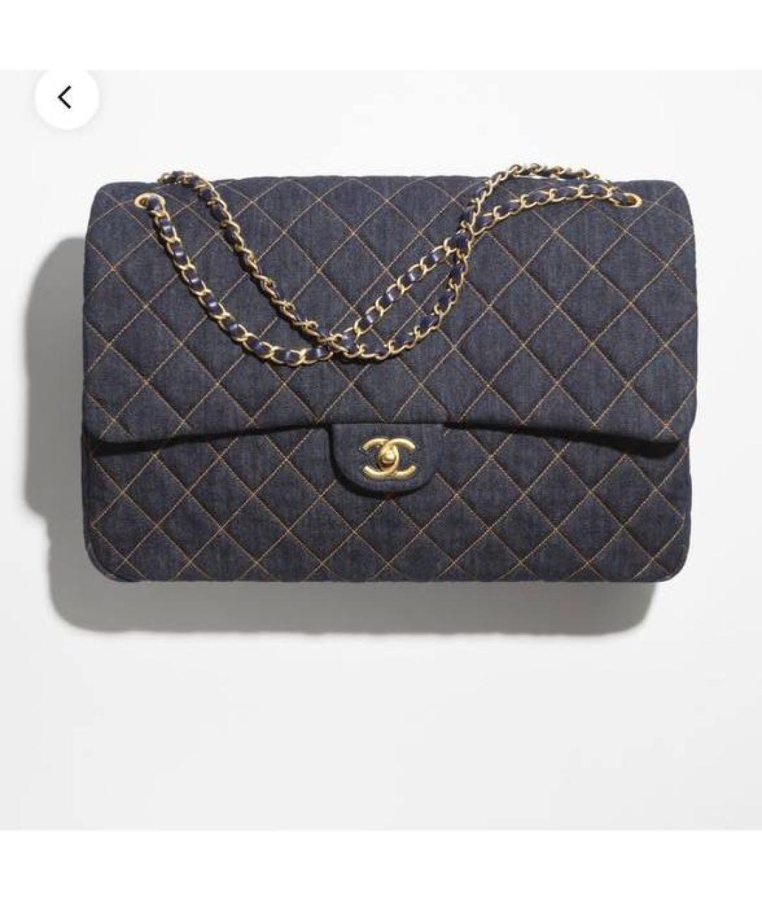 CHANEL Синяя сумка через плечо, фото 3