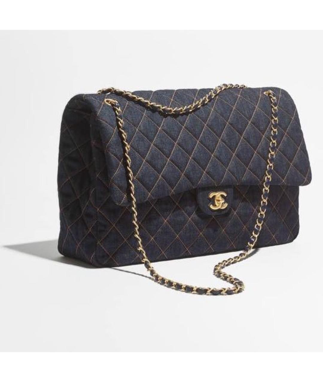 CHANEL Синяя сумка через плечо, фото 2