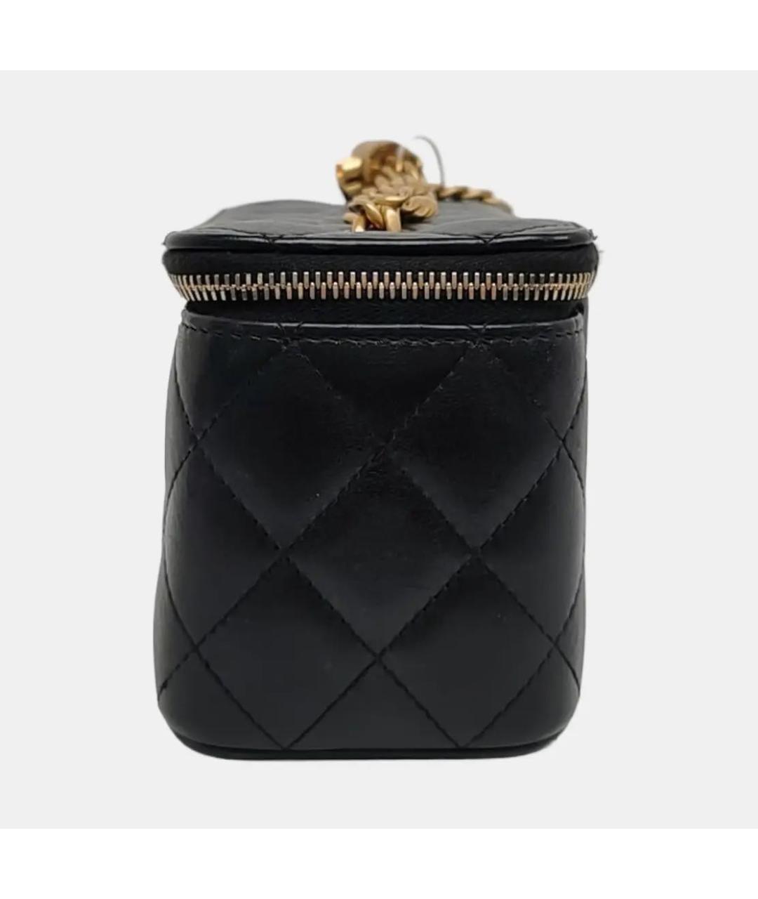 CHANEL Черная кожаная сумка через плечо, фото 2