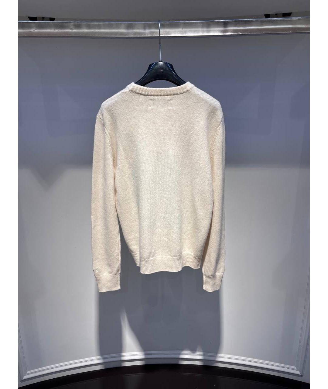 MC2 SAINT BARTH Бежевый шерстяной джемпер / свитер, фото 3