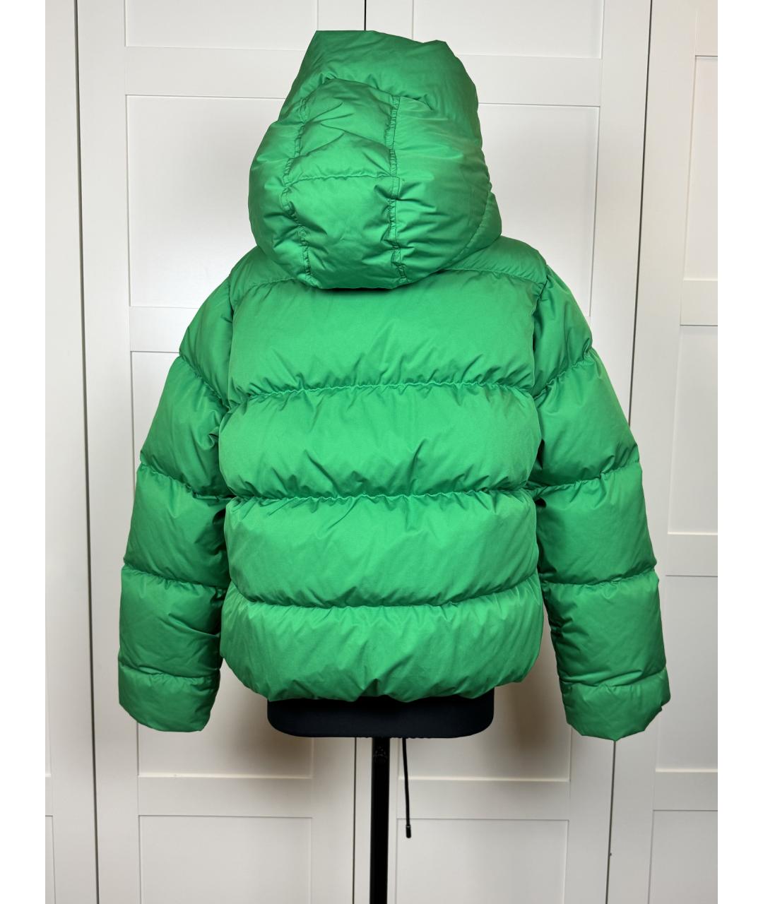 SPORTMAX Зеленая полиэстеровая куртка, фото 9