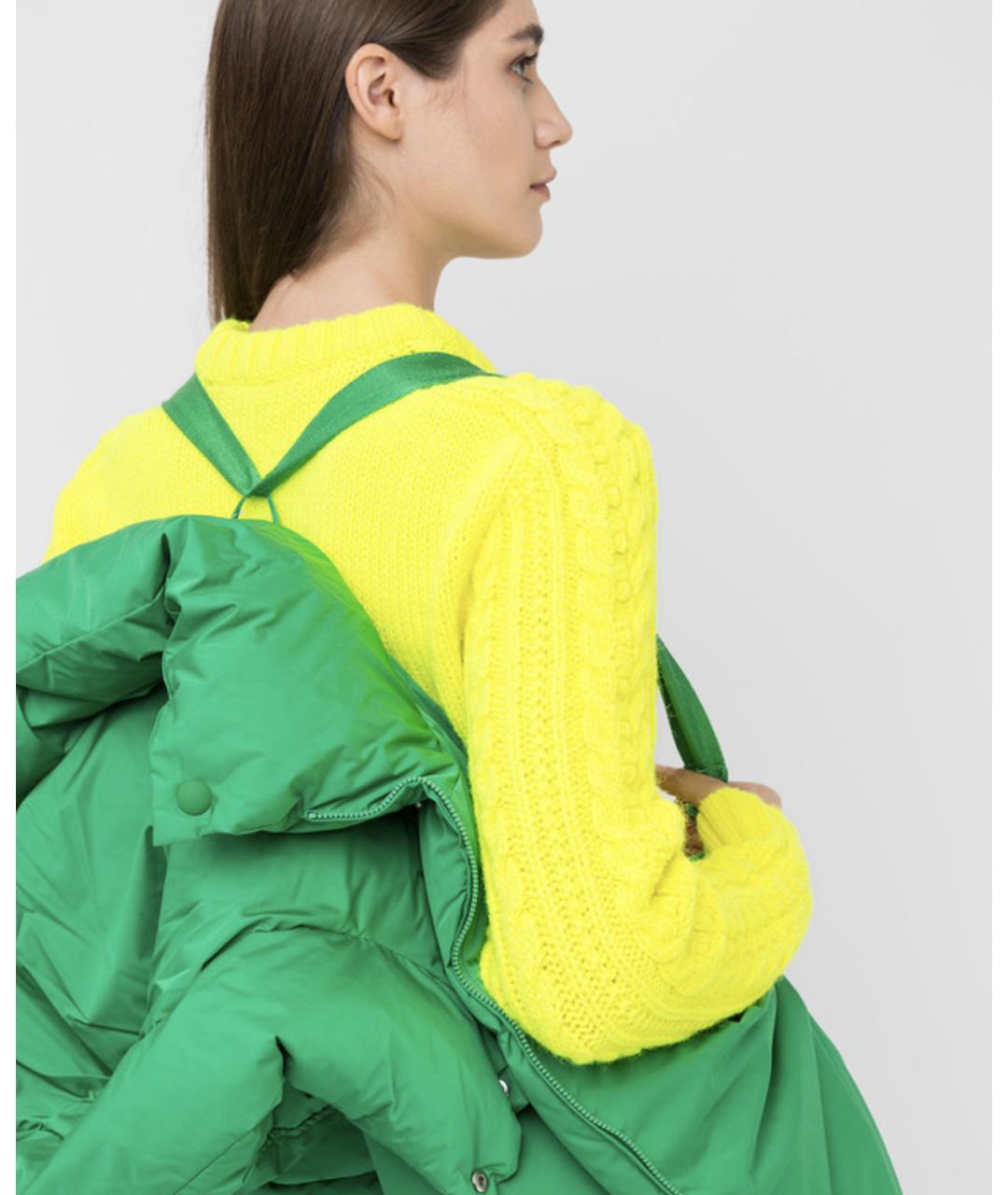 SPORTMAX Зеленая полиэстеровая куртка, фото 4