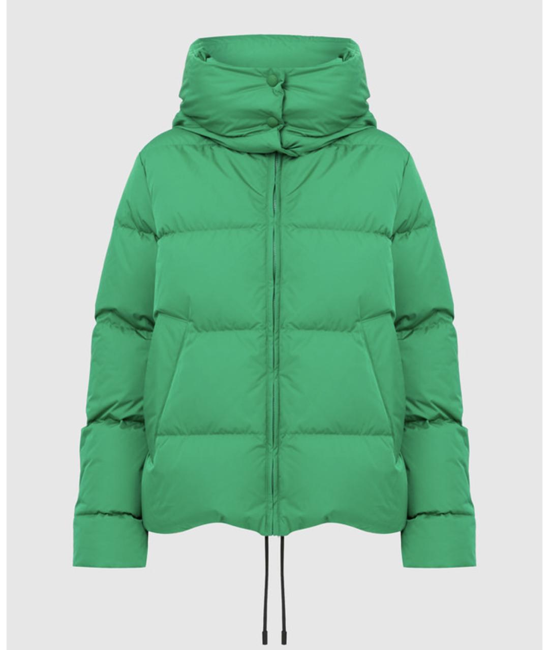 SPORTMAX Зеленая полиэстеровая куртка, фото 10