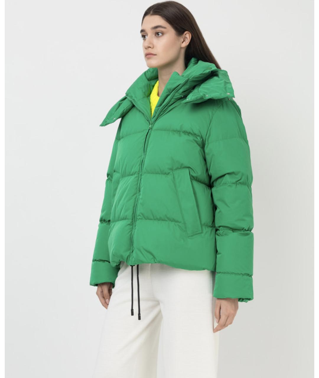 SPORTMAX Зеленая полиэстеровая куртка, фото 2