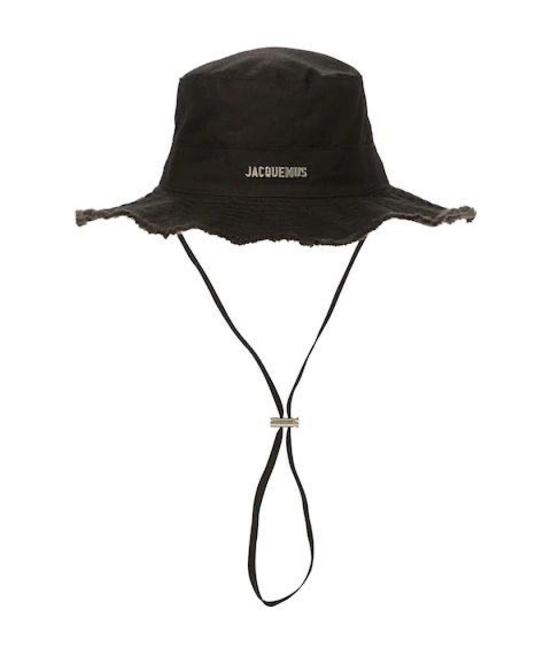 JACQUEMUS Черная хлопковая шляпа, фото 1