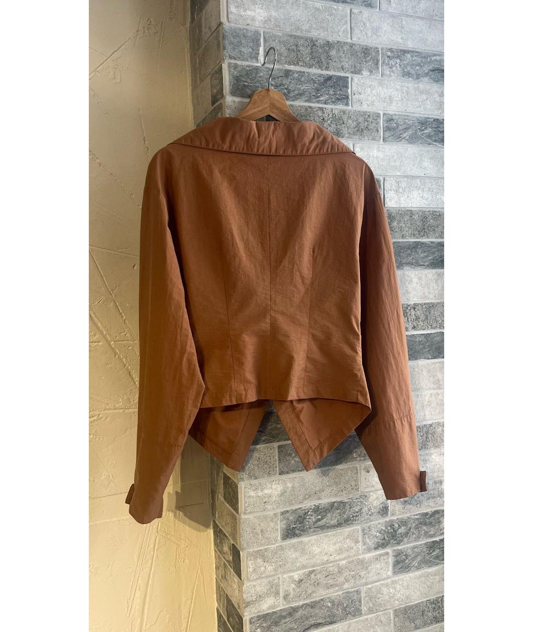 NANUSHKA Оранжевая хлопковая рубашка, фото 8