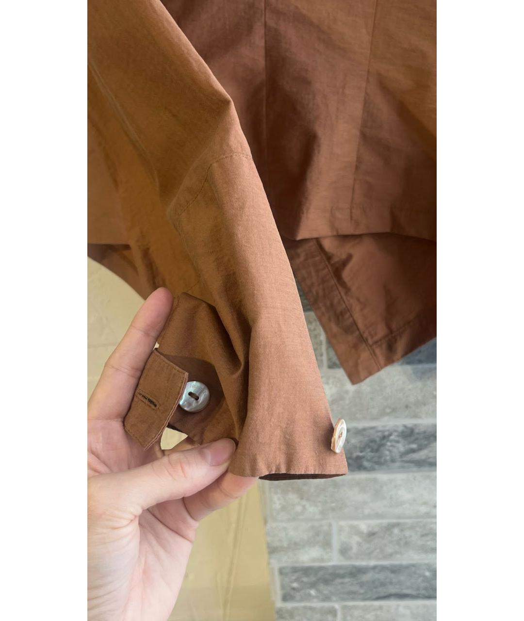 NANUSHKA Оранжевая хлопковая рубашка, фото 7