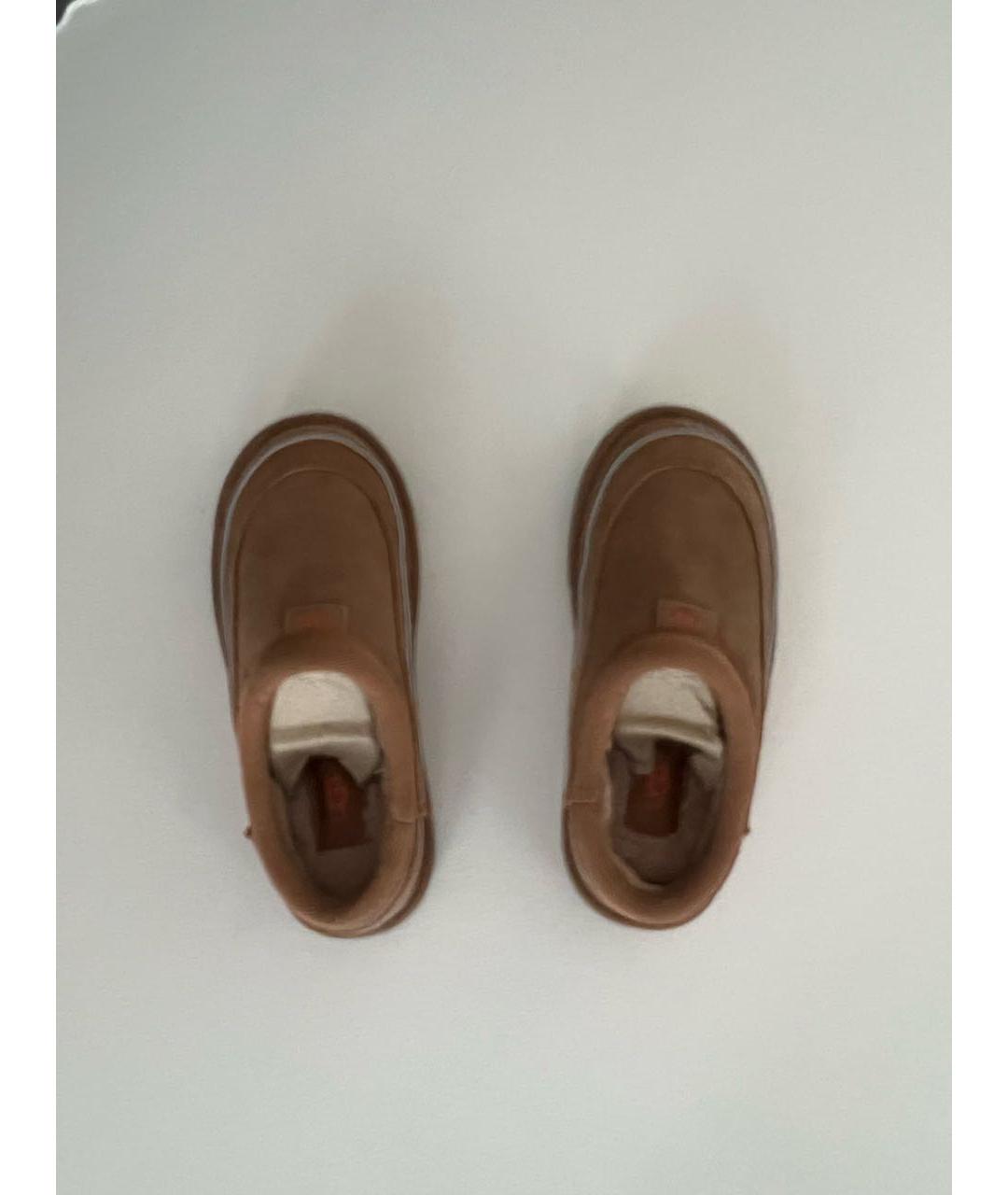 UGG AUSTRALIA Коричневые замшевые полусапоги, фото 3