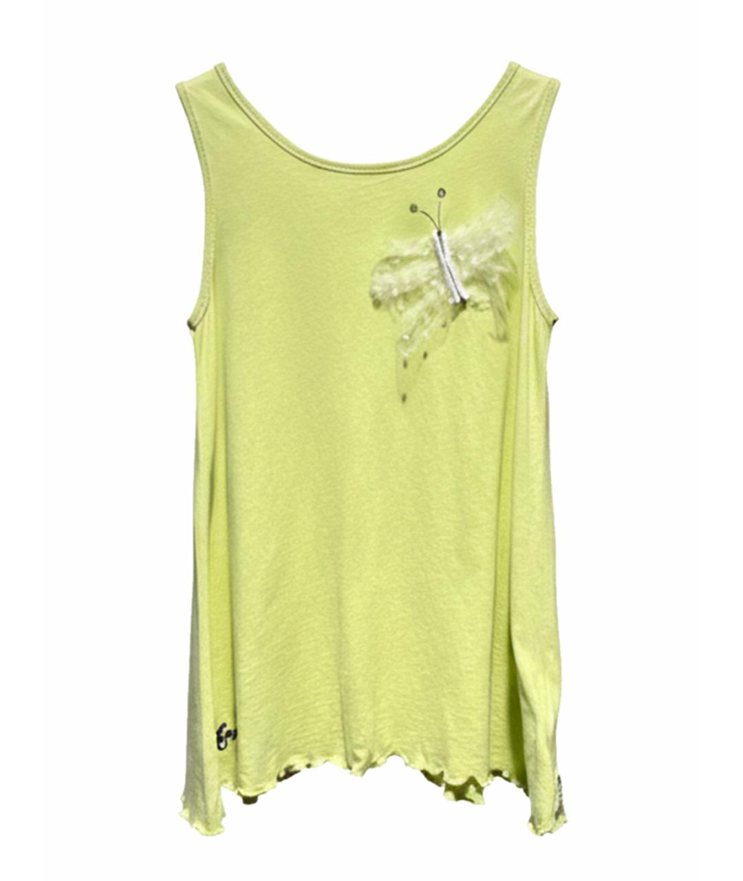 ARMANI JUNIOR Желтый вискозный детская футболка / топ, фото 1