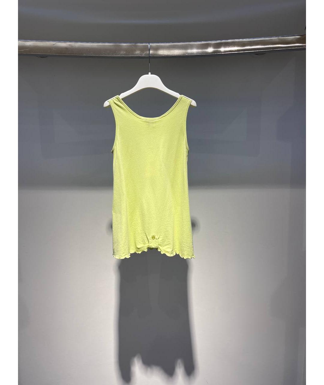 ARMANI JUNIOR Желтый вискозный детская футболка / топ, фото 3