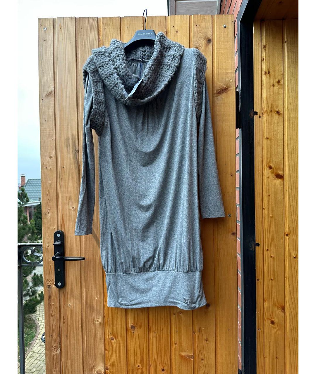 LIU JO Серое повседневное платье, фото 5