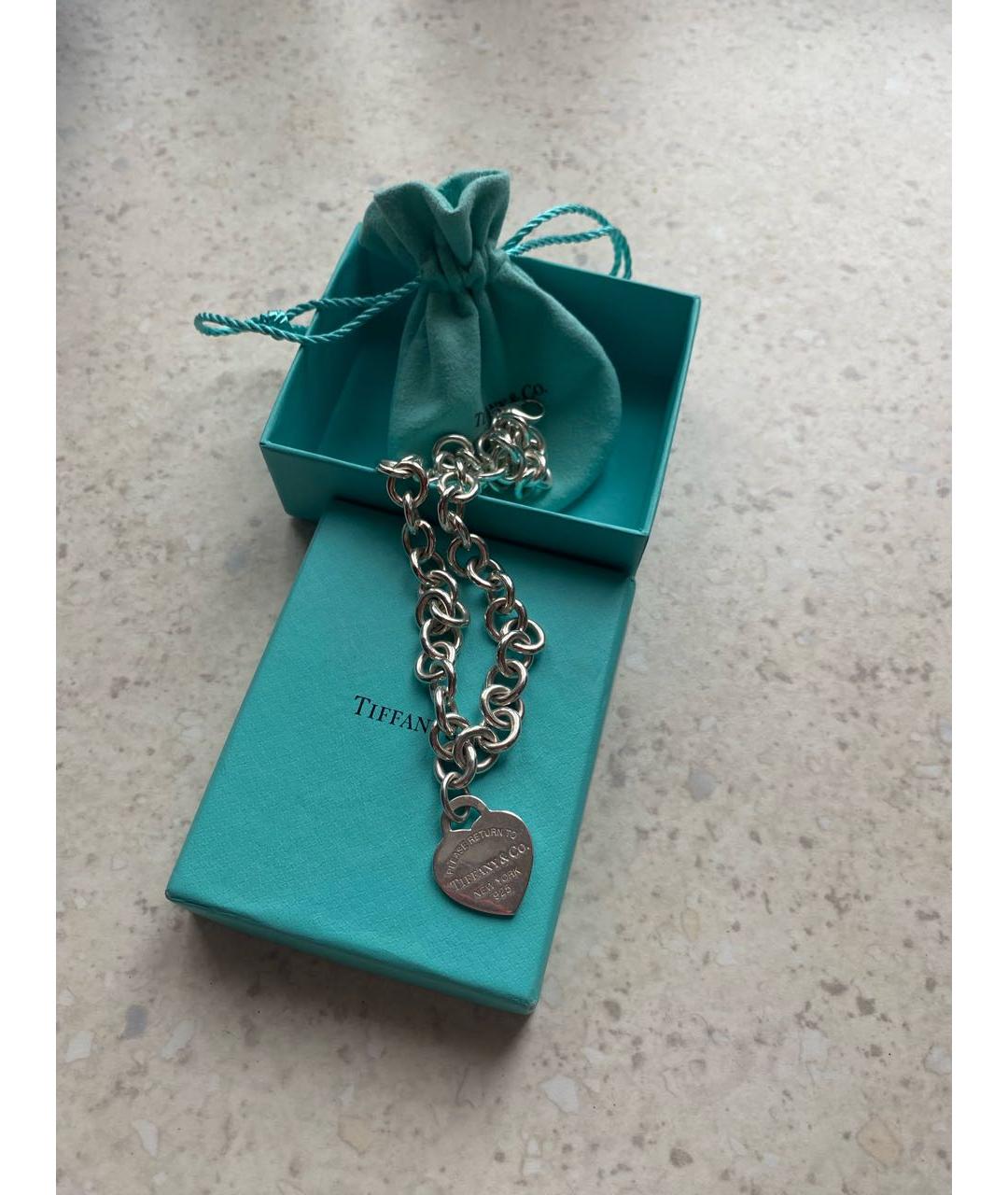 TIFFANY&CO Серебряное серебряное колье, фото 7