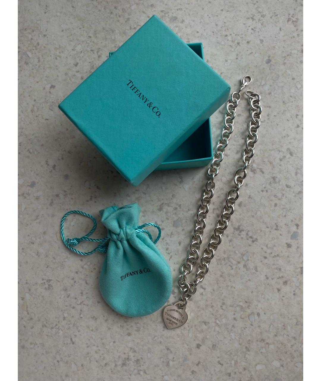 TIFFANY&CO Серебряное серебряное колье, фото 4