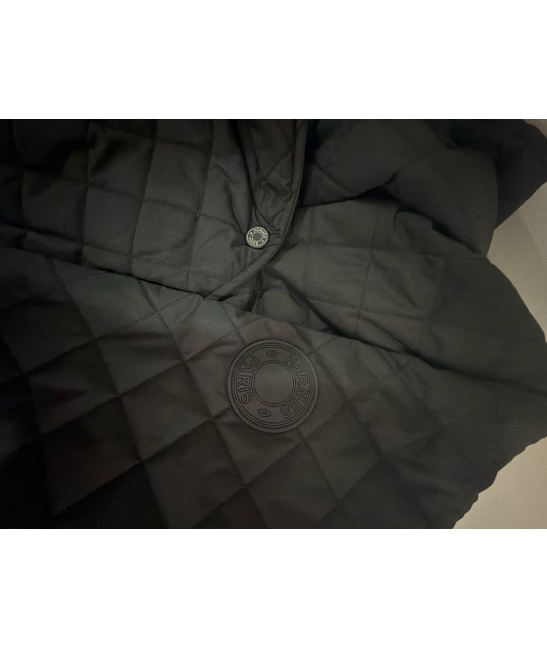 HERMES Черная полиэстеровая куртка, фото 5