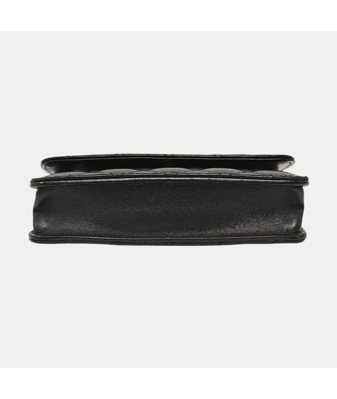 CHANEL Черная кожаная сумка через плечо, фото 5