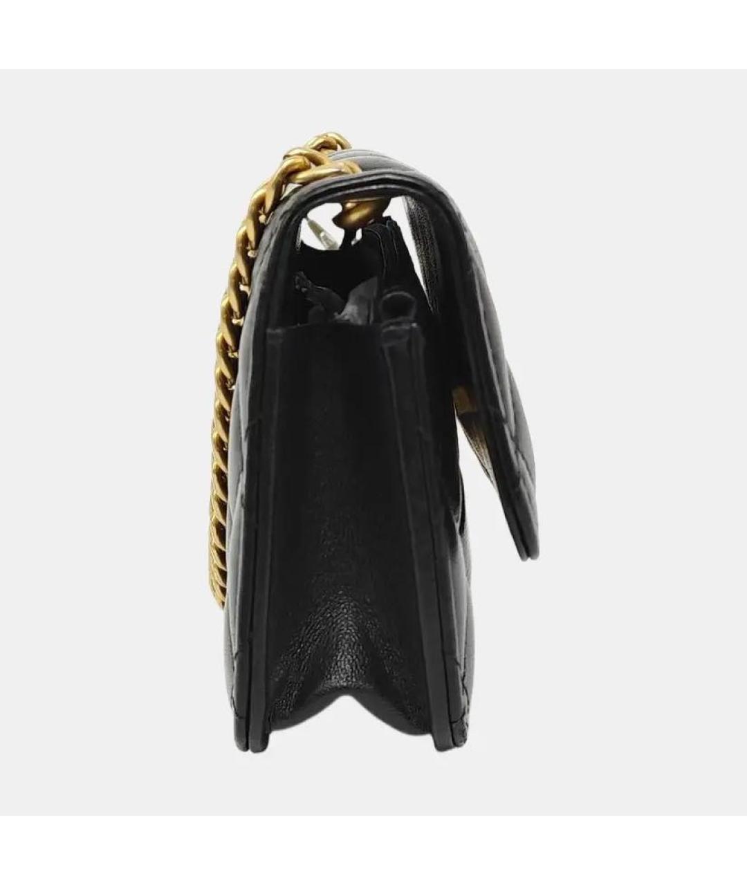 CHANEL Черная кожаная сумка через плечо, фото 3