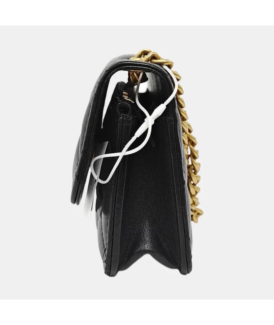 CHANEL Черная кожаная сумка через плечо, фото 2