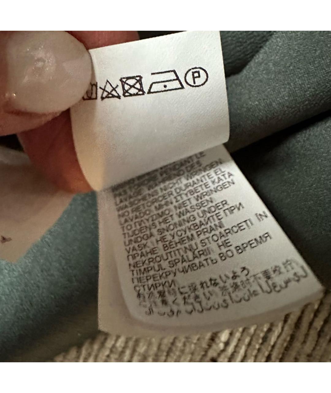 BRUNELLO CUCINELLI Зеленая шелковая майка, фото 4