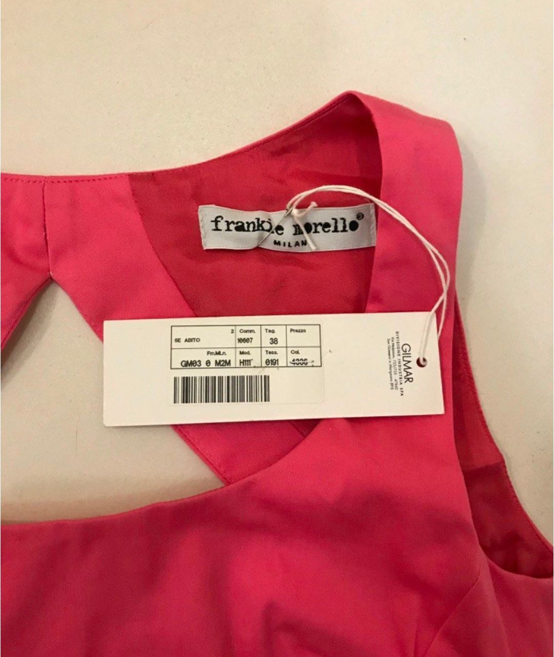 FRANKIE MORELLO Розовое хлопковое коктейльное платье, фото 4