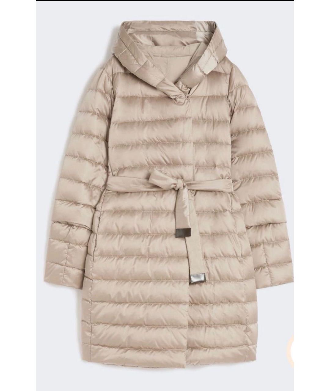 MAX MARA Бежевый пуховик, фото 3