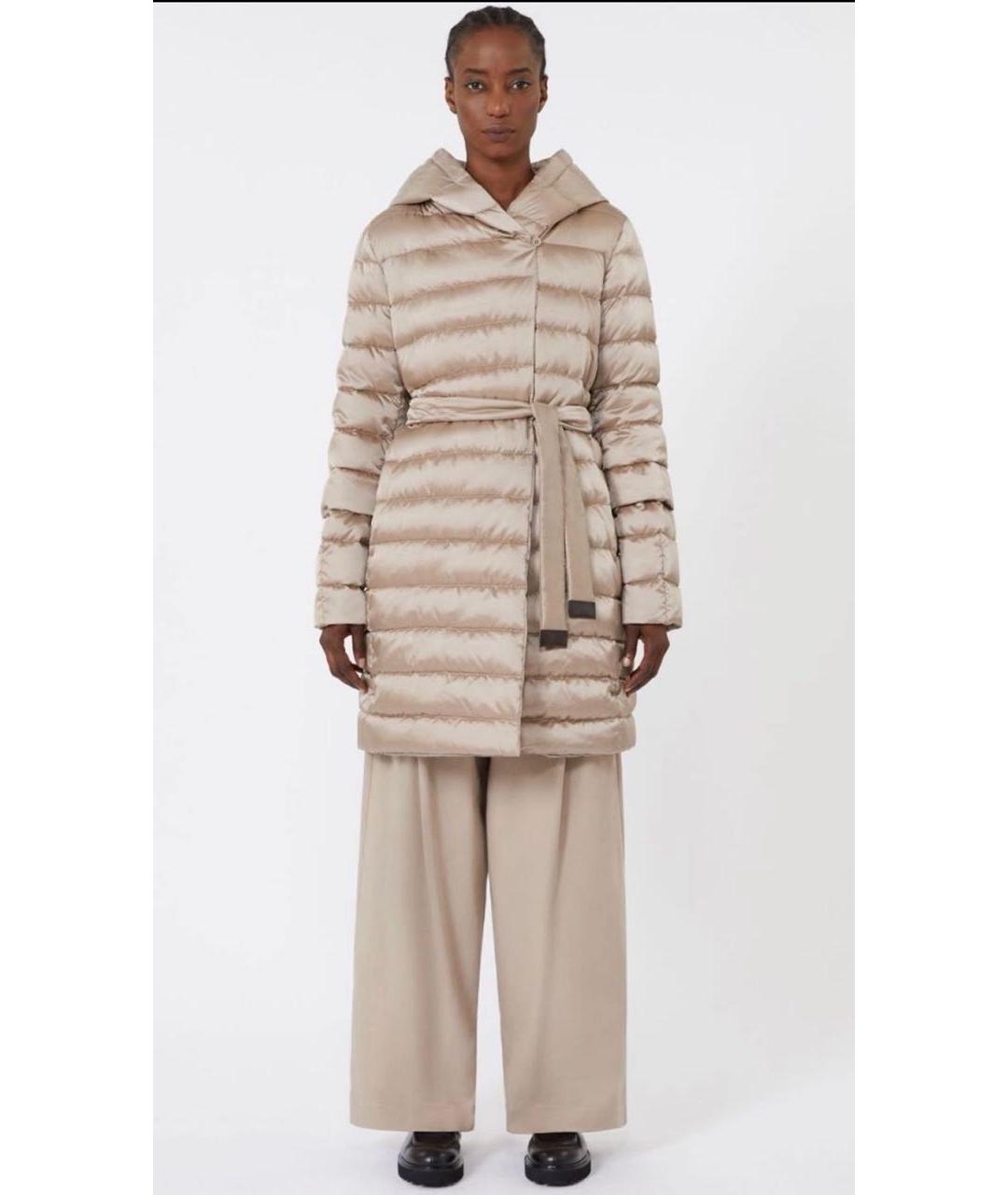 MAX MARA Бежевый пуховик, фото 2