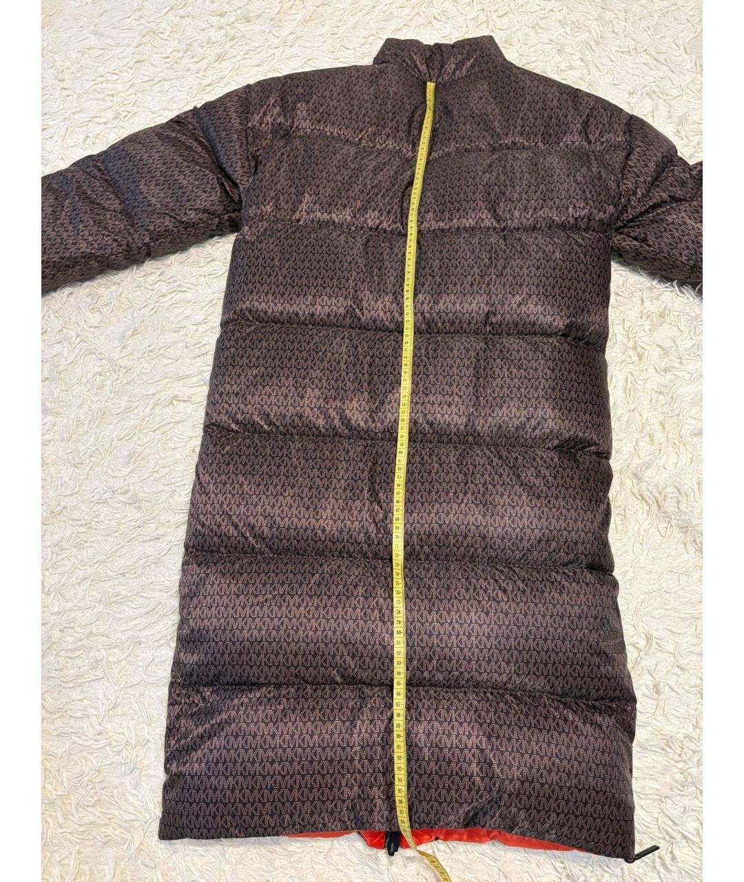 MICHAEL KORS Коричневый полиэстеровый пуховик, фото 5