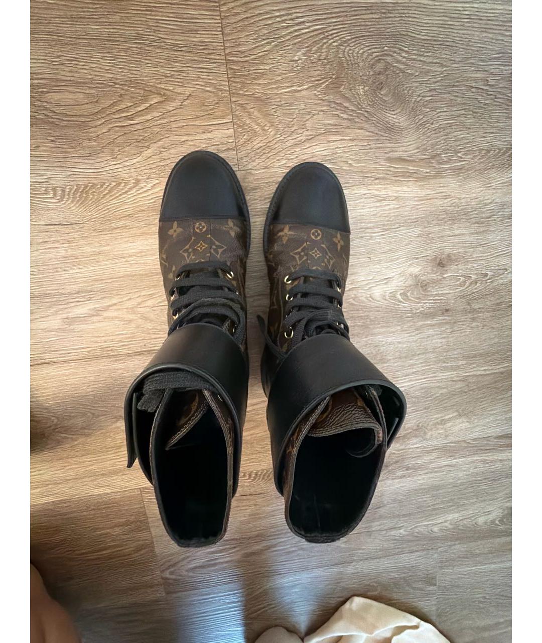 LOUIS VUITTON Коричневые ботинки, фото 3