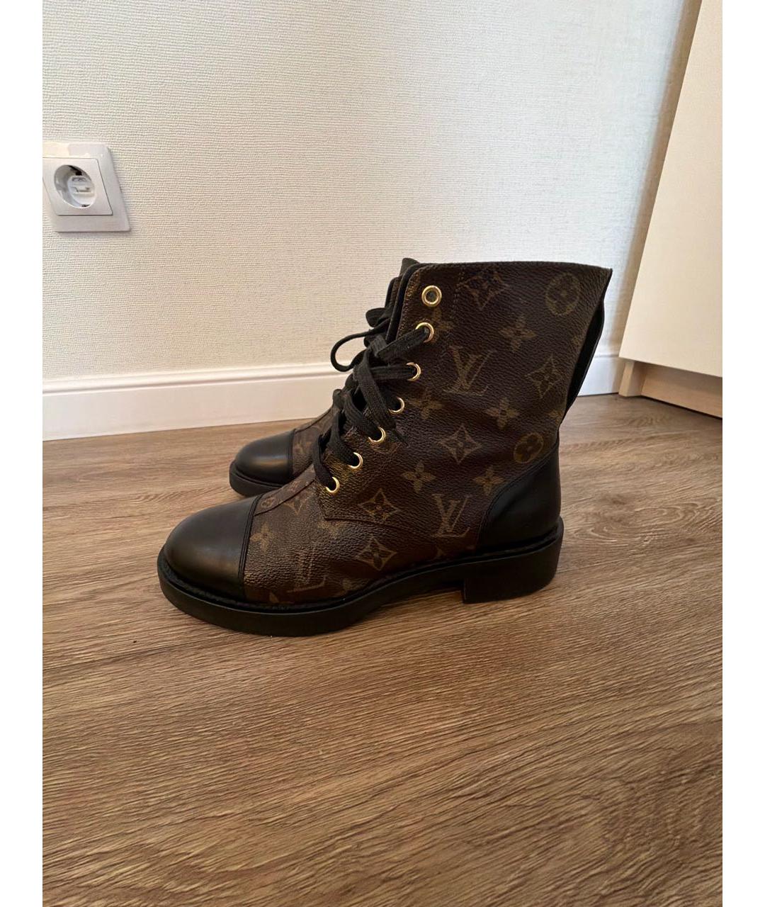 LOUIS VUITTON Коричневые ботинки, фото 6