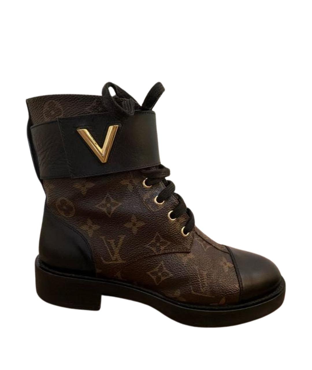 LOUIS VUITTON Коричневые ботинки, фото 1