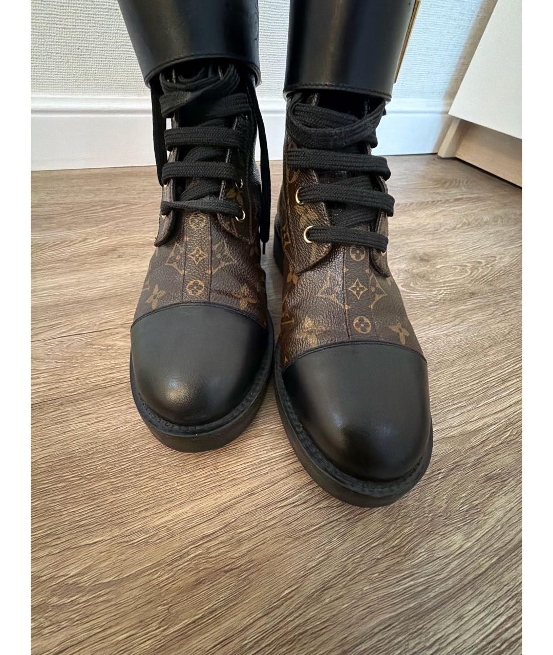 LOUIS VUITTON Коричневые ботинки, фото 5