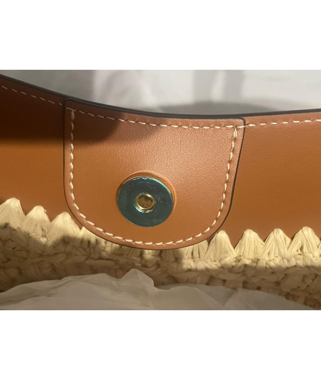 POLENE Коричневая пелетеная пляжная сумка, фото 6