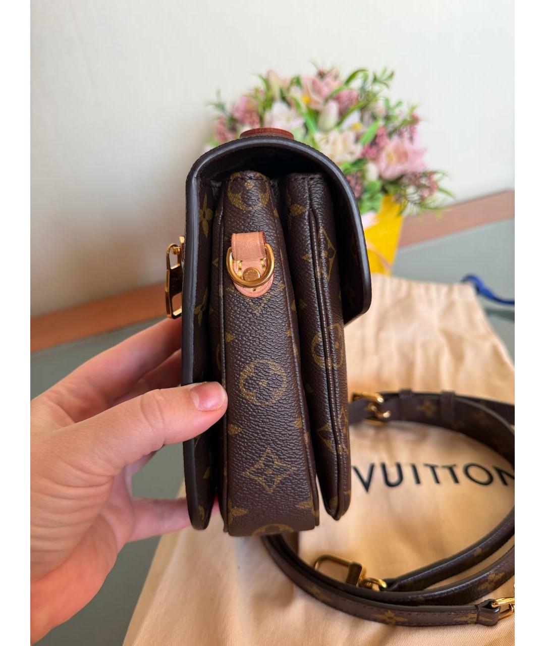 LOUIS VUITTON Коричневая сумка через плечо, фото 5