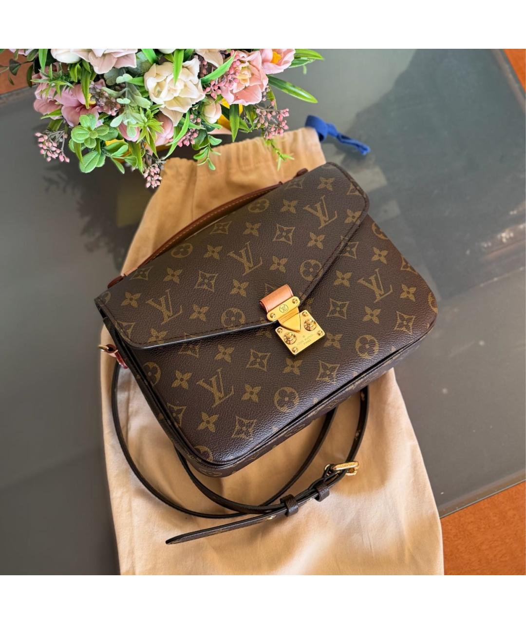LOUIS VUITTON Коричневая сумка через плечо, фото 2