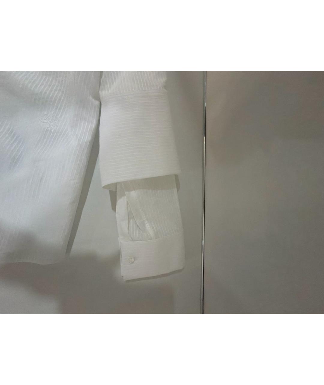 LOEWE Белая хлопковая блузы, фото 6