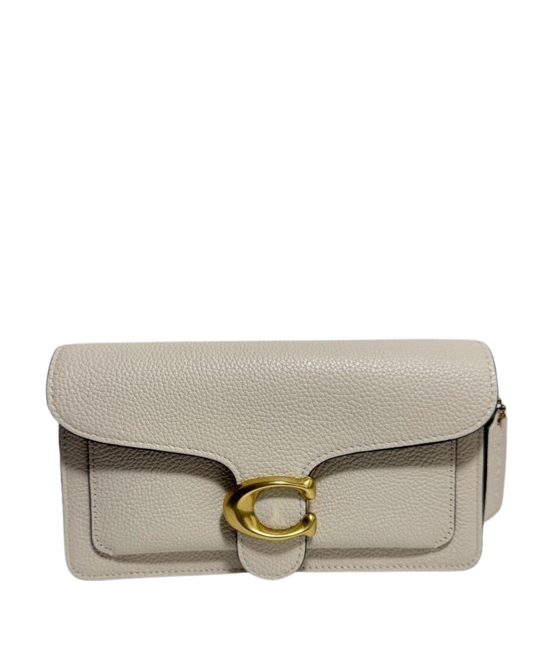 COACH Белая кожаная сумка через плечо, фото 1