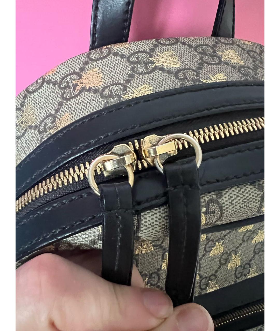 GUCCI Бежевый рюкзак, фото 6