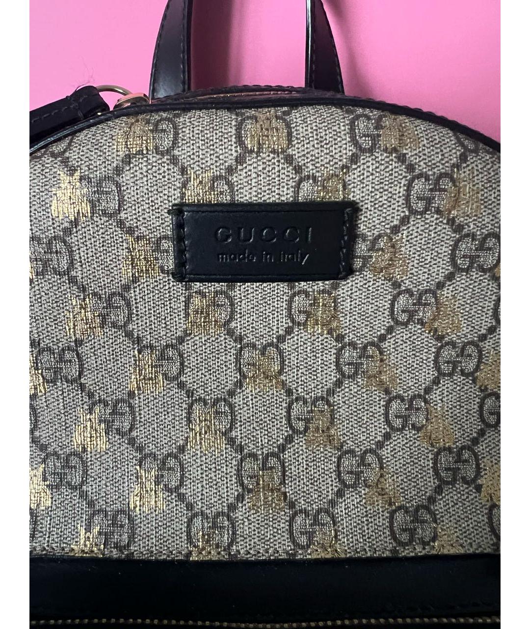 GUCCI Бежевый рюкзак, фото 2