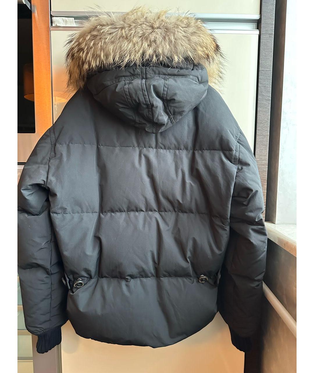 DSQUARED2 Черный хлопковый пуховик, фото 2