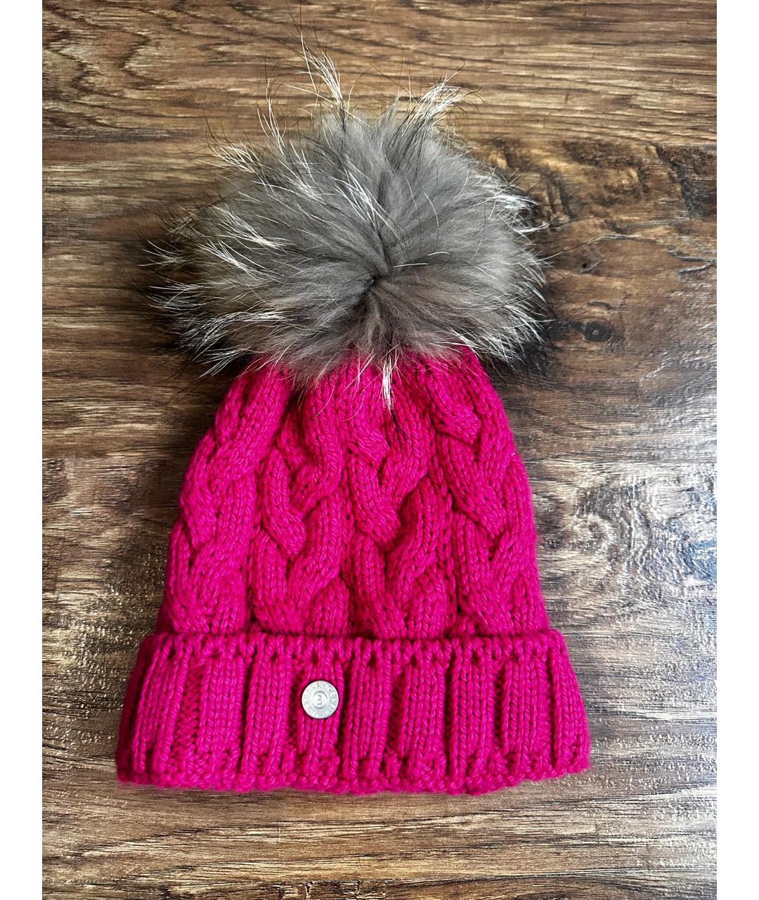 BOGNER Розовая шерстяная шапка, фото 6