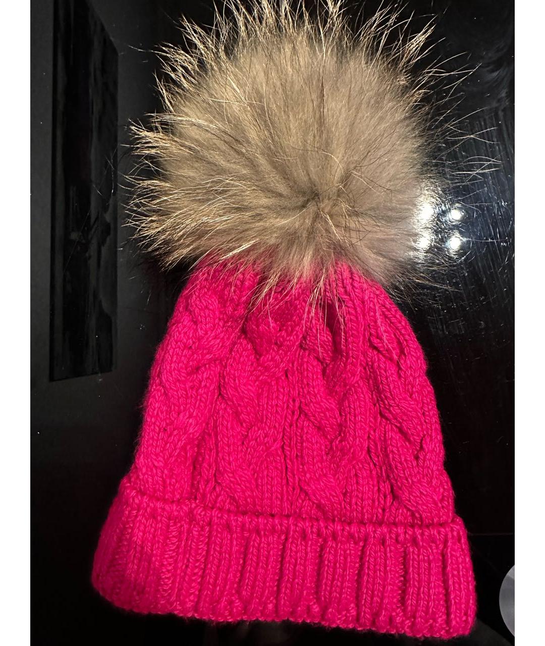BOGNER Розовая шерстяная шапка, фото 2