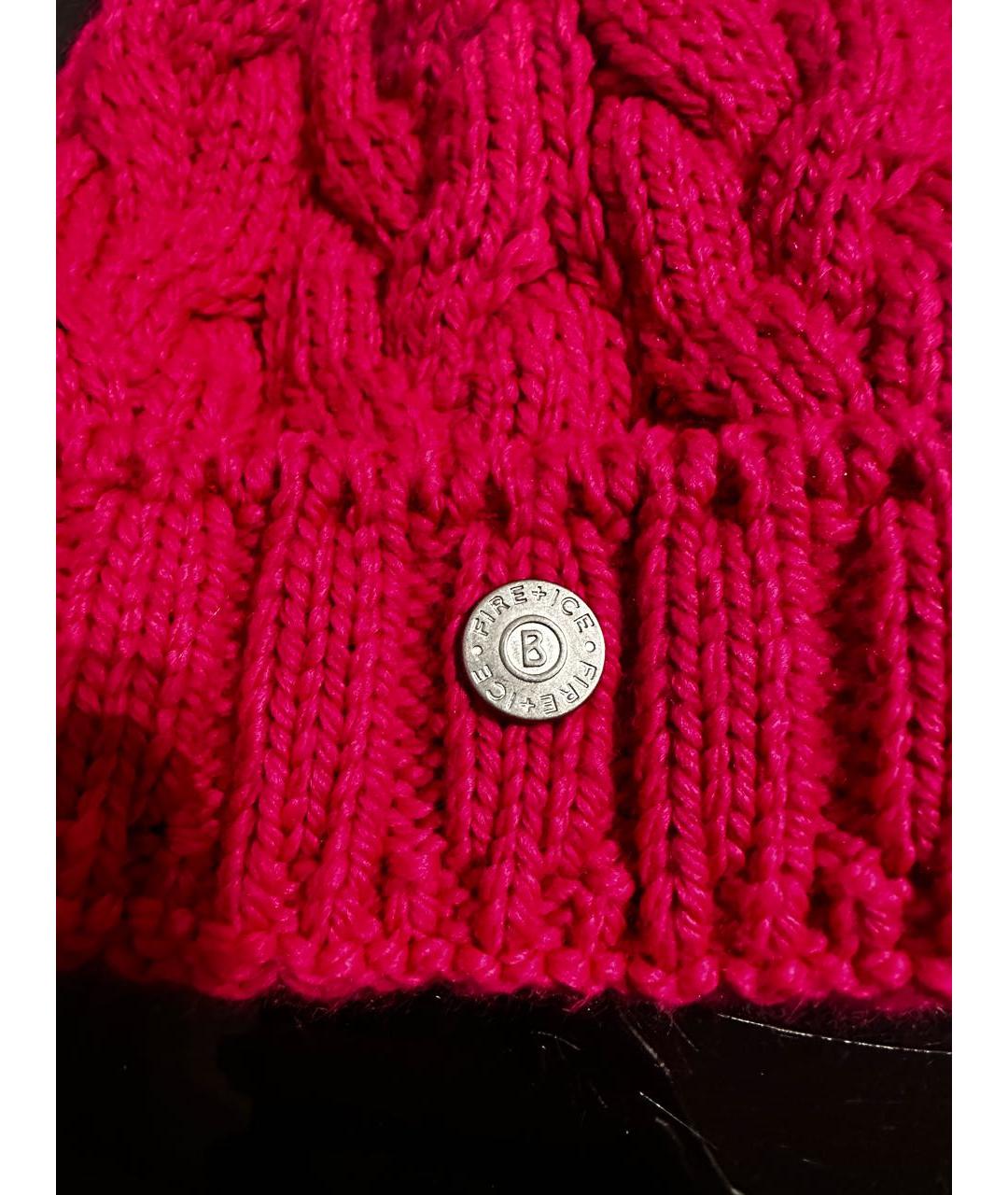 BOGNER Розовая шерстяная шапка, фото 3