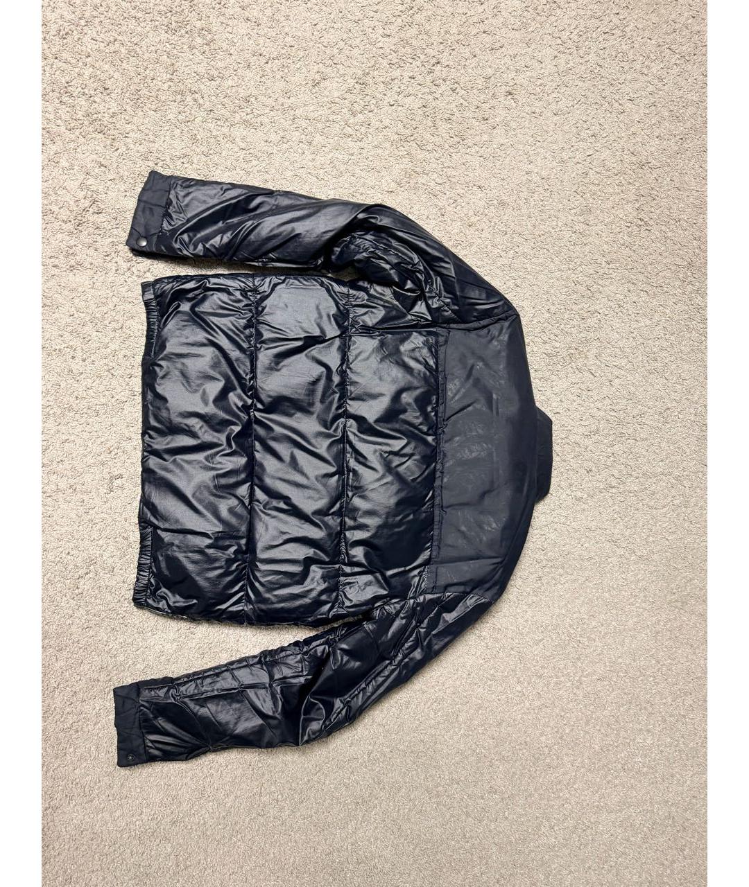 PRADA Темно-синий полиэстеровый пуховик, фото 6