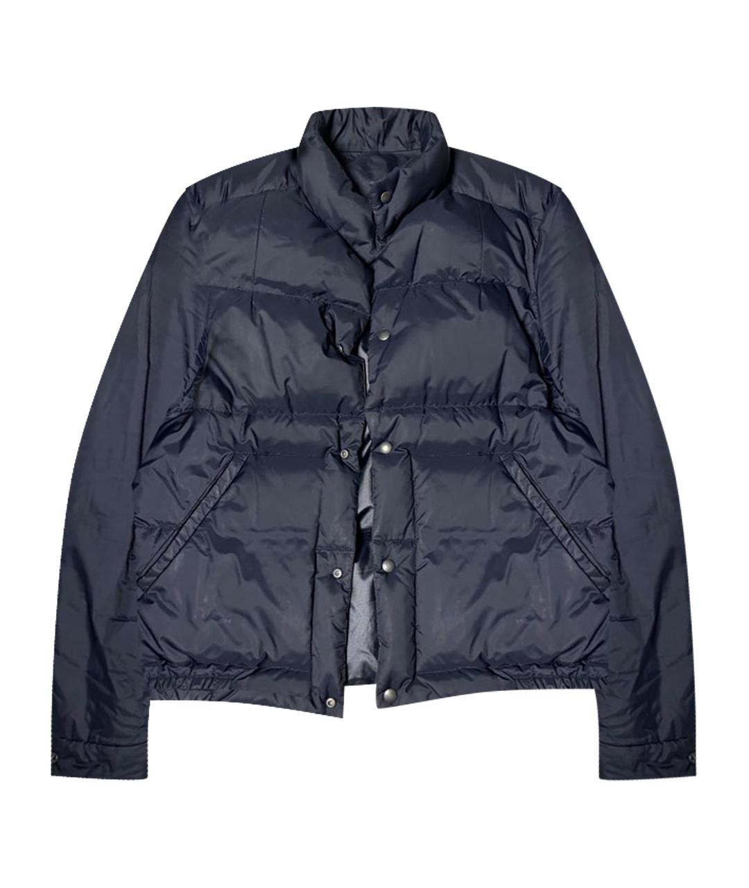PRADA Темно-синий полиэстеровый пуховик, фото 1