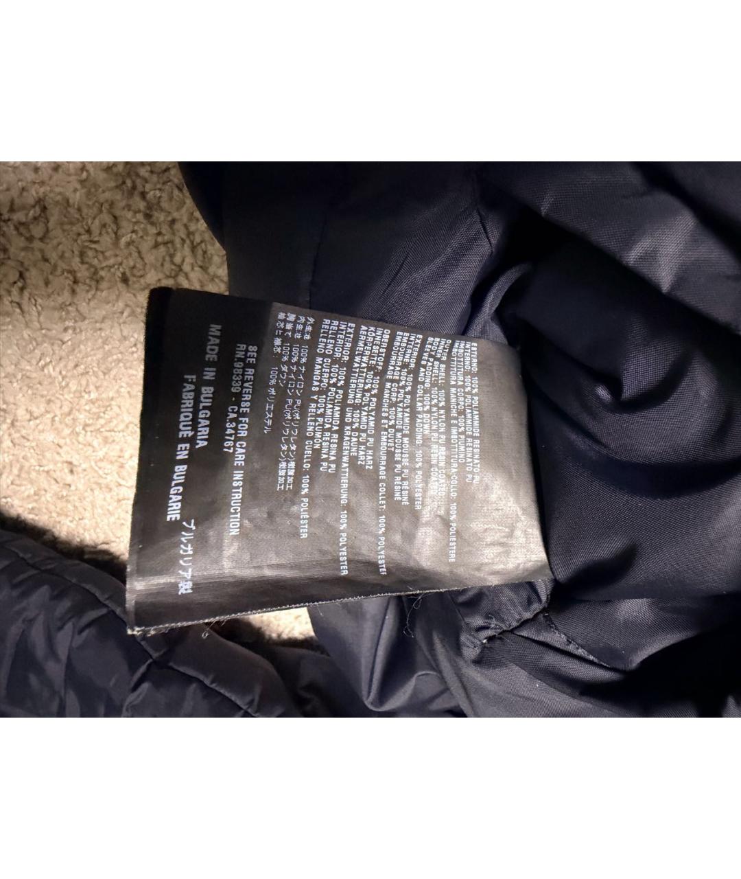 PRADA Темно-синий полиэстеровый пуховик, фото 8