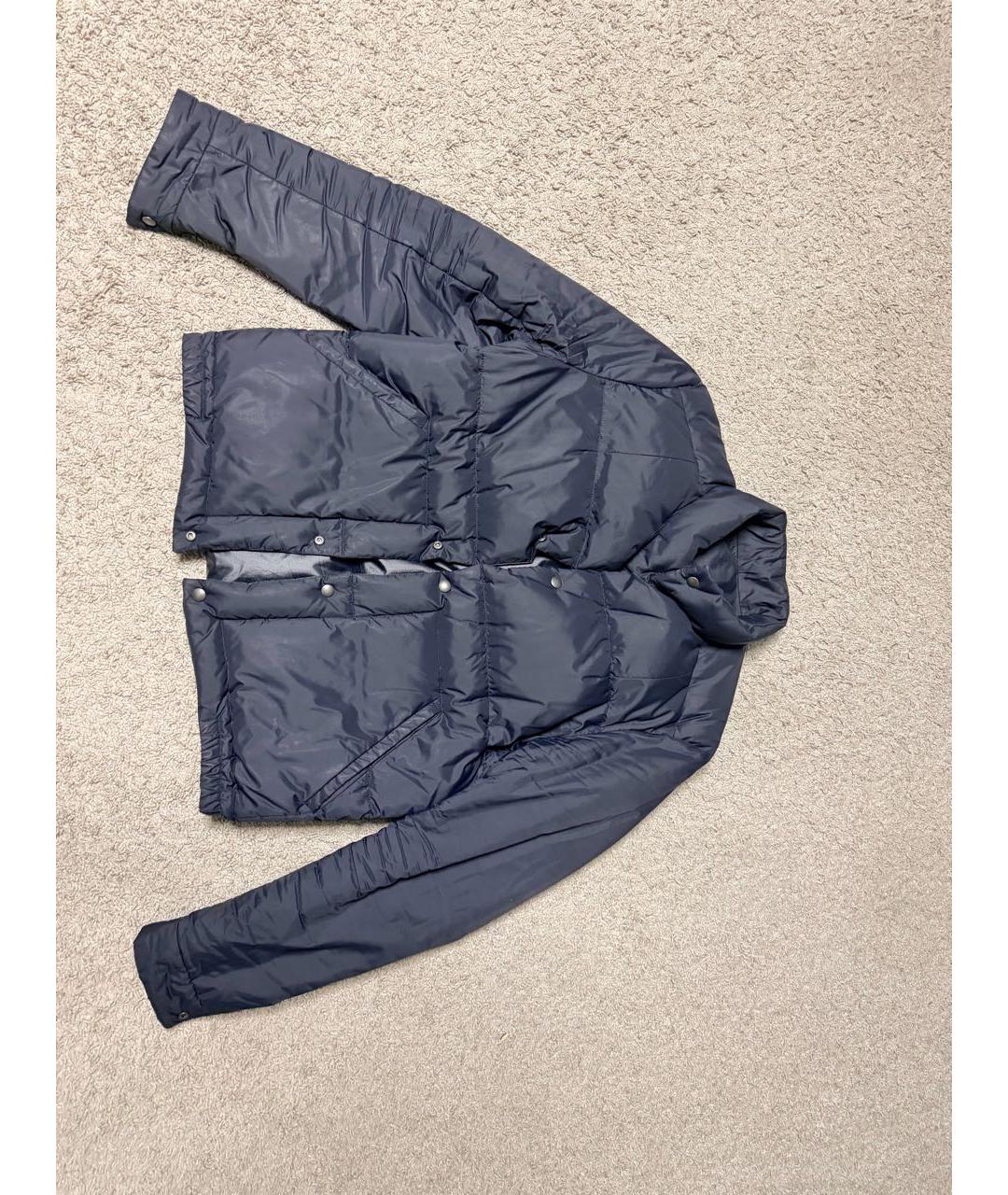 PRADA Темно-синий полиэстеровый пуховик, фото 9