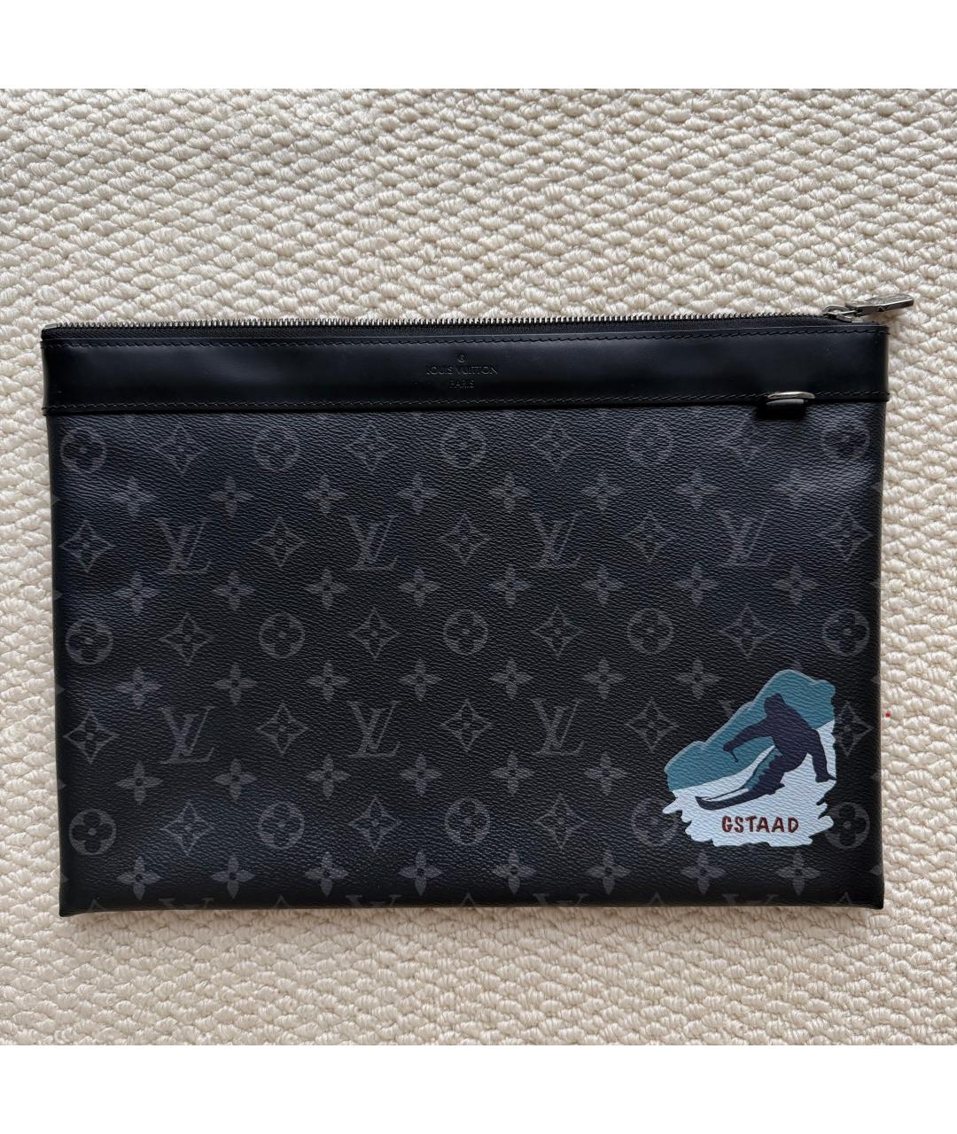 LOUIS VUITTON Черная папка для документов, фото 6