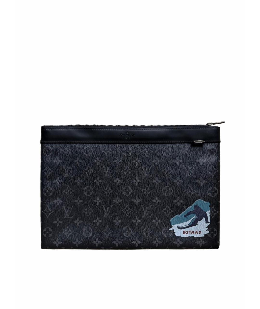 LOUIS VUITTON Черная папка для документов, фото 1