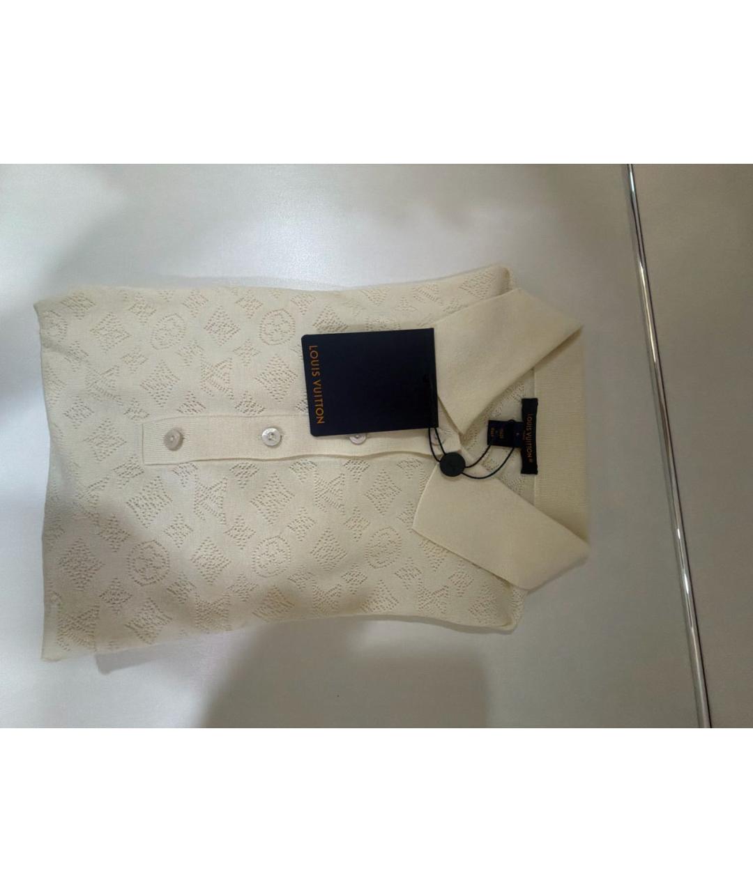 LOUIS VUITTON Бежевый шерстяной джемпер / свитер, фото 6