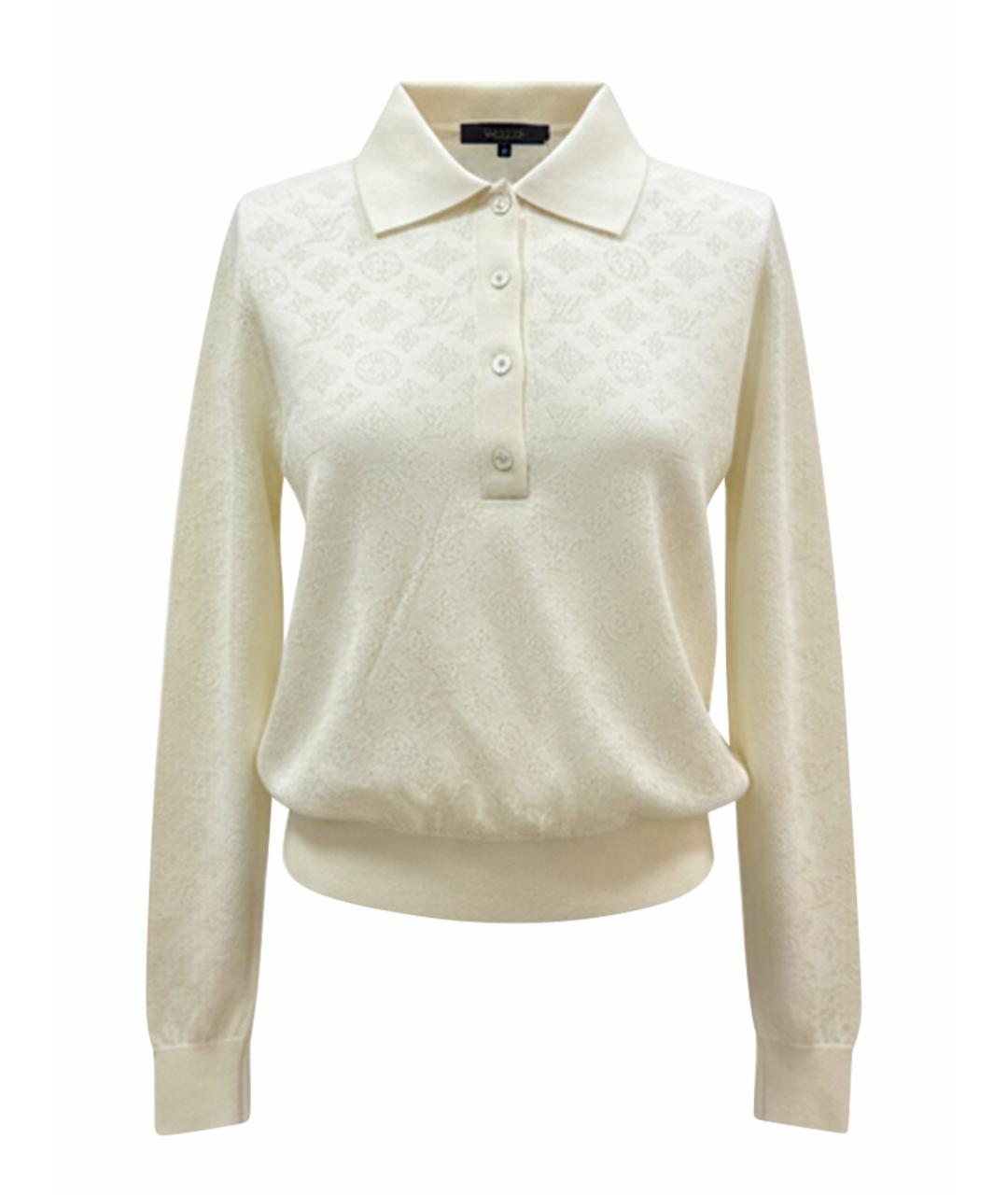 LOUIS VUITTON Бежевый шерстяной джемпер / свитер, фото 1