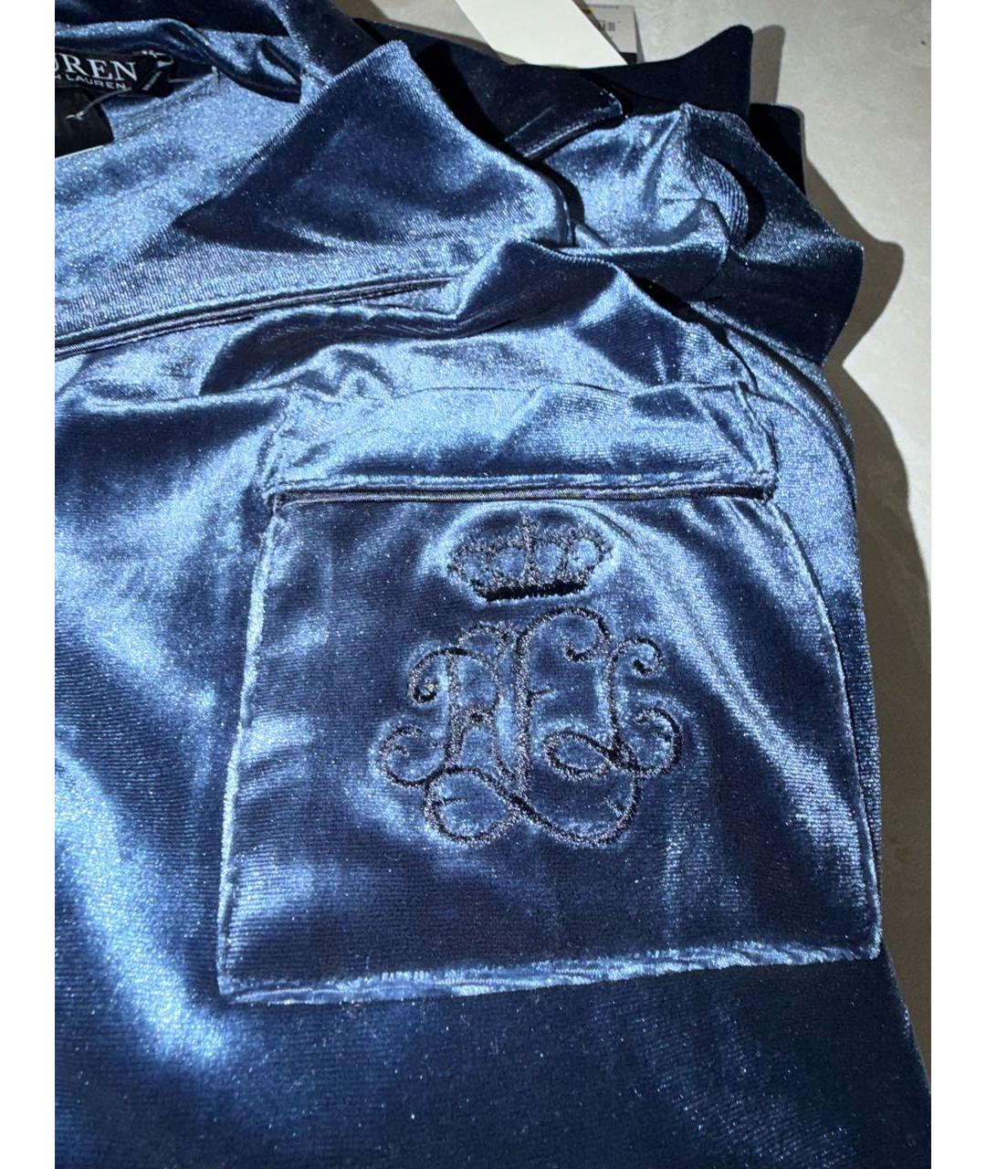 POLO RALPH LAUREN Темно-синяя полиэстеровая пижама, фото 3